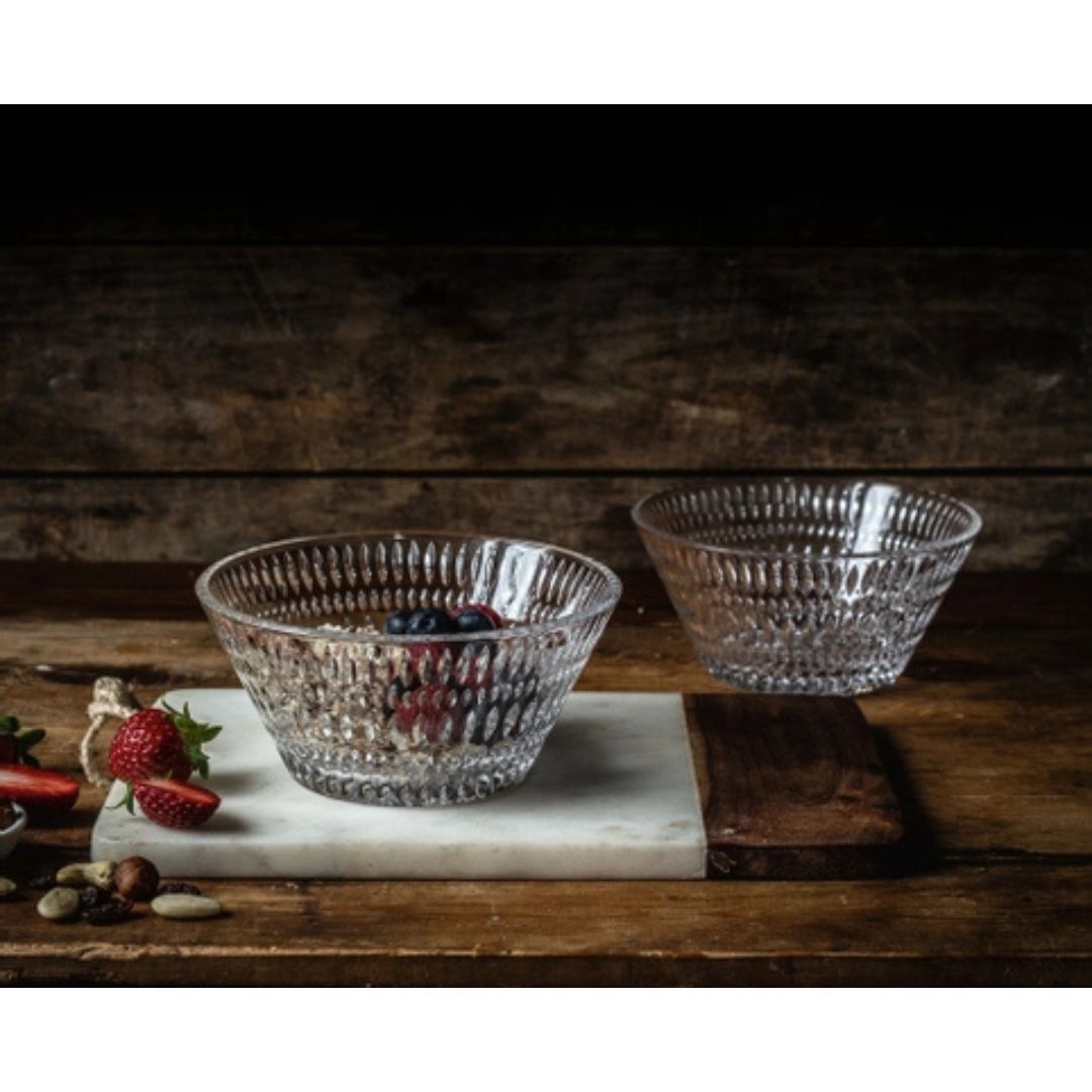 Nachtmann Ethno Lead Free Crystal Bowl Set of 2Pcs