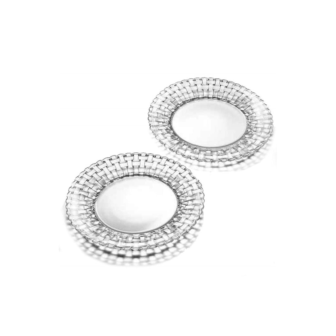 Nachtmann Lead Free Crystal Plate Small Set of 2Pcs