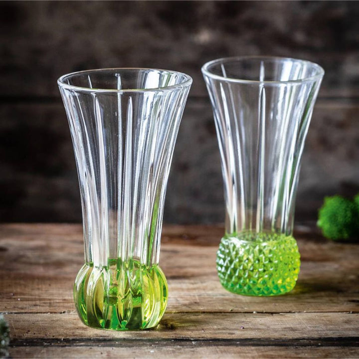 Nachtmann Lead Free Crystal 2 Pc Set Table Vase