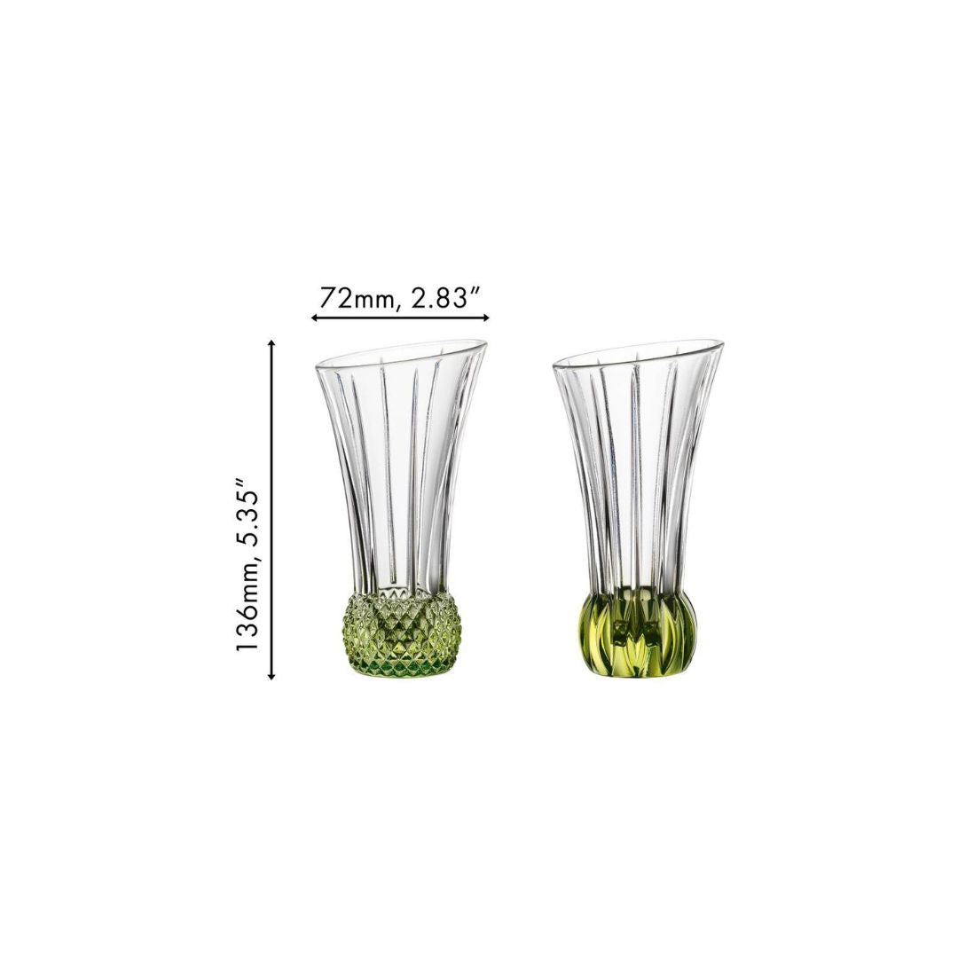 Nachtmann Lead Free Crystal 2 Pc Set Table Vase