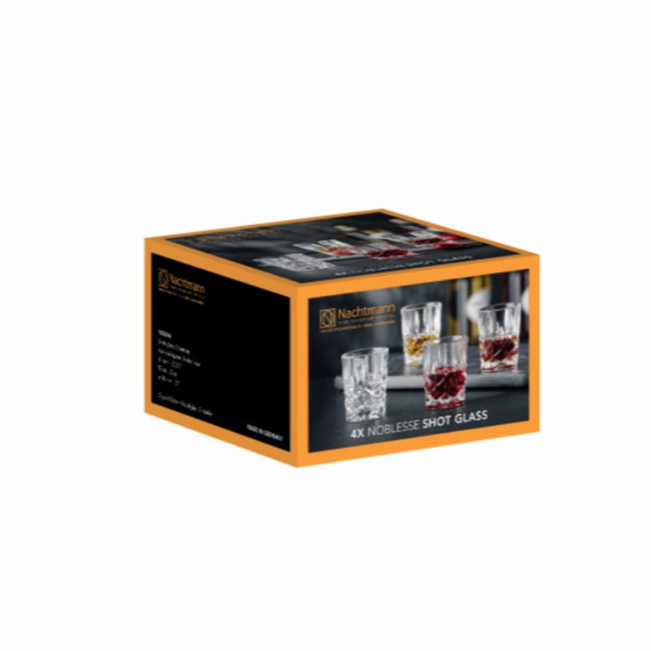 Nachtmann Lead Free Crystal Shot Glass Set of 4Pcs