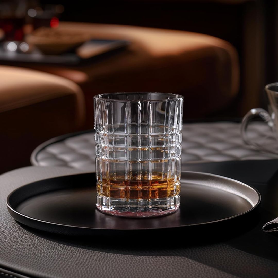 Nachtmann Lead Free Crystal Square Whiskey Set of 4Pcs