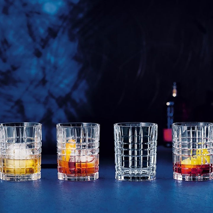 Nachtmann Lead Free Crystal Square Whiskey Set of 4Pcs