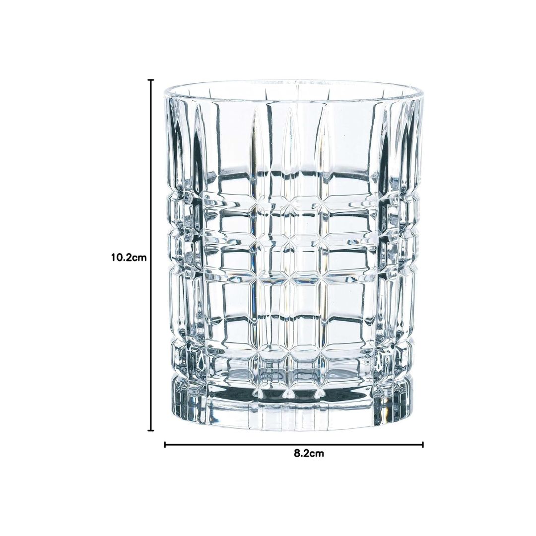 Nachtmann Lead Free Crystal Square Whiskey Set of 4Pcs