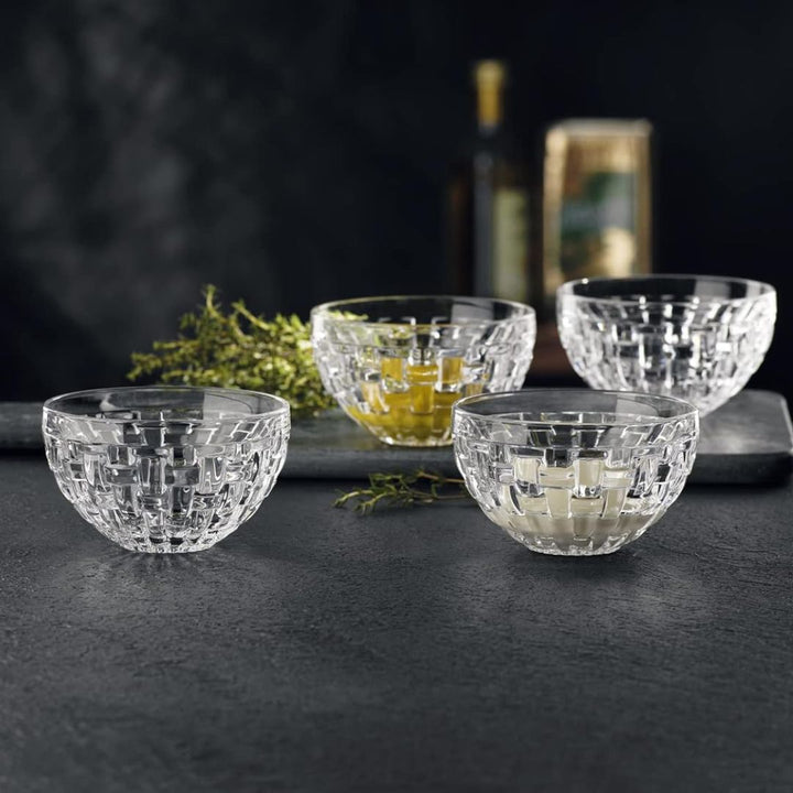 Nachtmann Lead Free Crystal Round Dip Bowl Set of 4Pcs