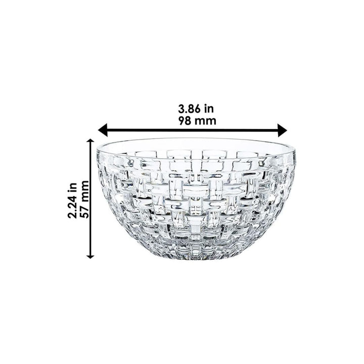 Nachtmann Lead Free Crystal Round Dip Bowl Set of 4Pcs