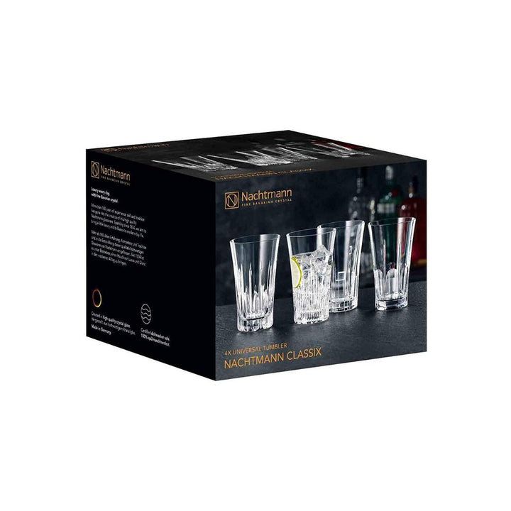 Nachtmann Lead Free Crystal Universal Tumbler Set of 4Pcs