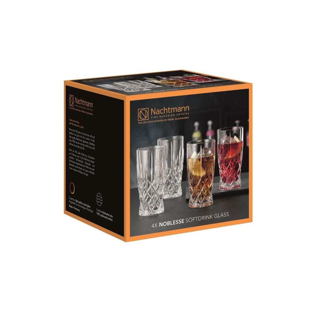 Nachtmann Lead Free Crystal Softdrink Glass Set of 4Pcs