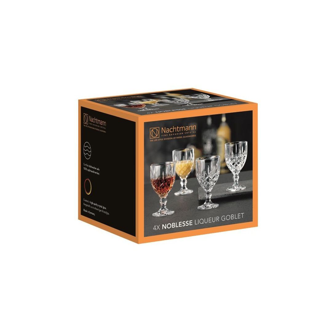 Nachtmann Lead Free Crystal Liquer Set of 4Pcs