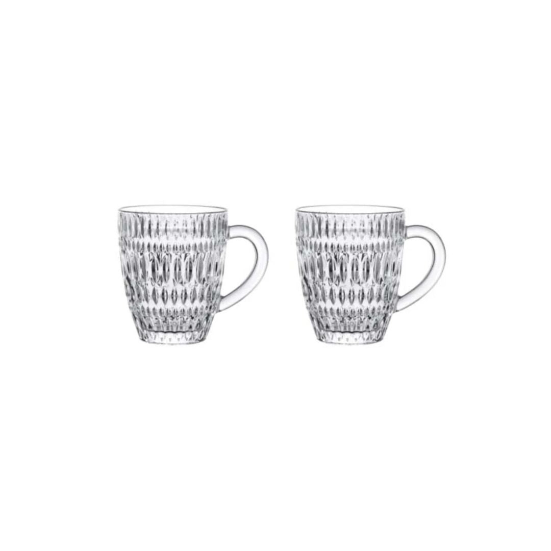 Nachtmann Lead Free Crystal Hot Beverage Mug Set of 2Pcs