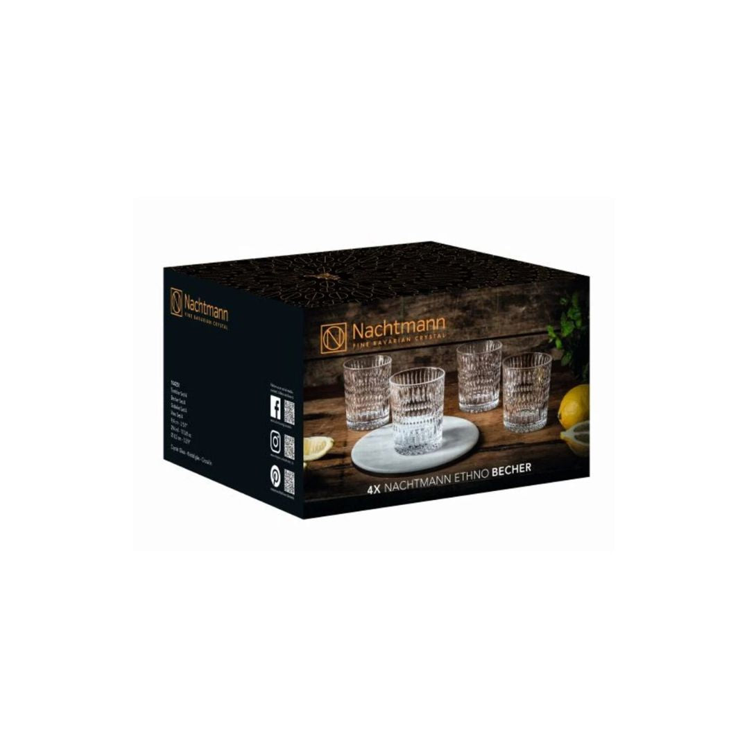 Nachtmann Ethno Lead Free Crystal Tumbler Set of 4Pcs