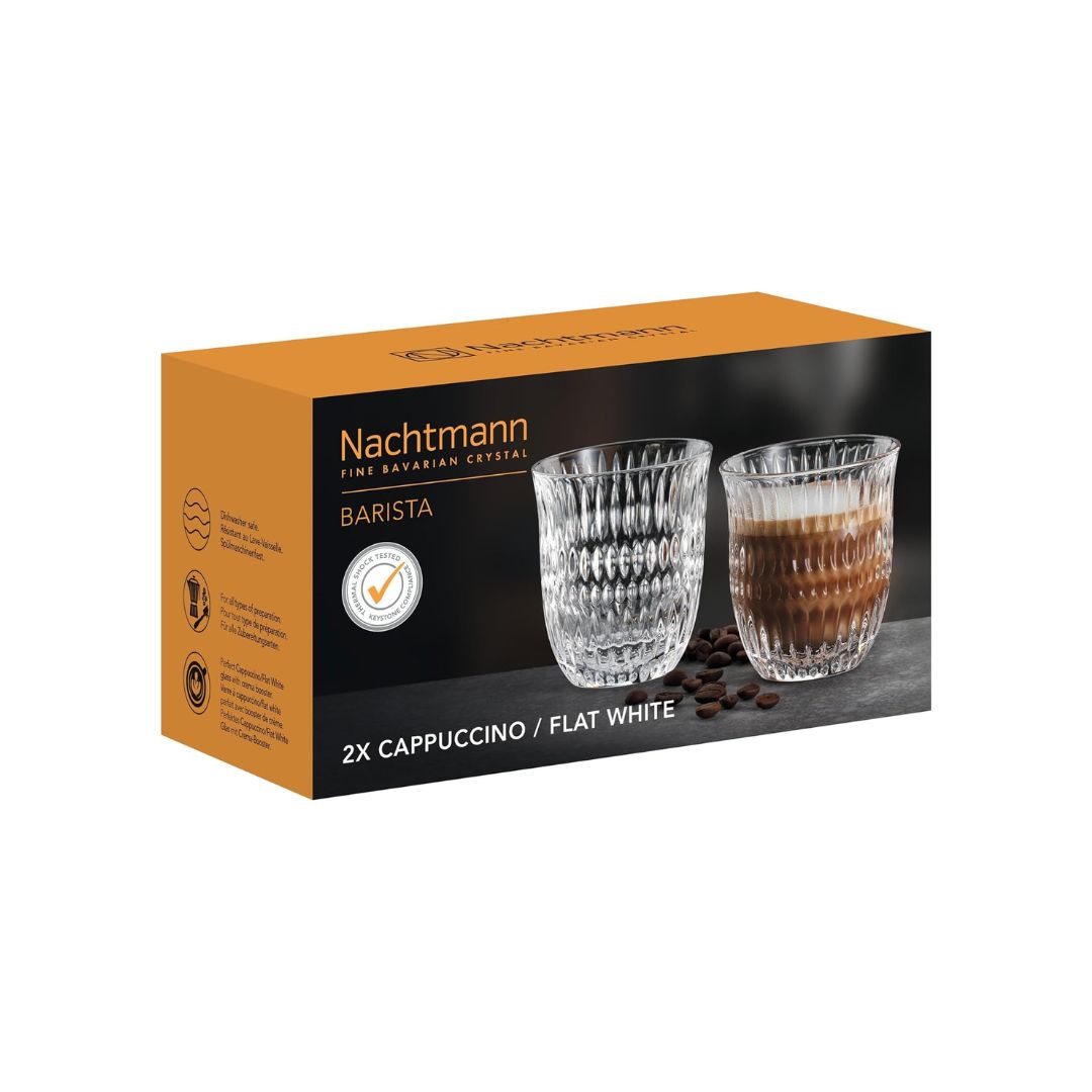 Nachtmann Barista Lead Free Crystal Cappuccino Cup Set of 2Pcs