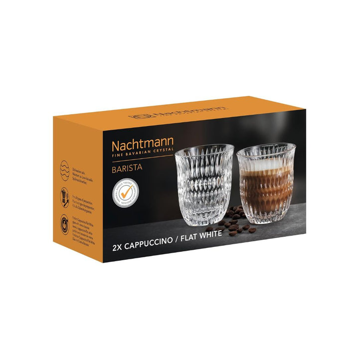 Nachtmann Barista Lead Free Crystal Cappuccino Cup Set of 2Pcs