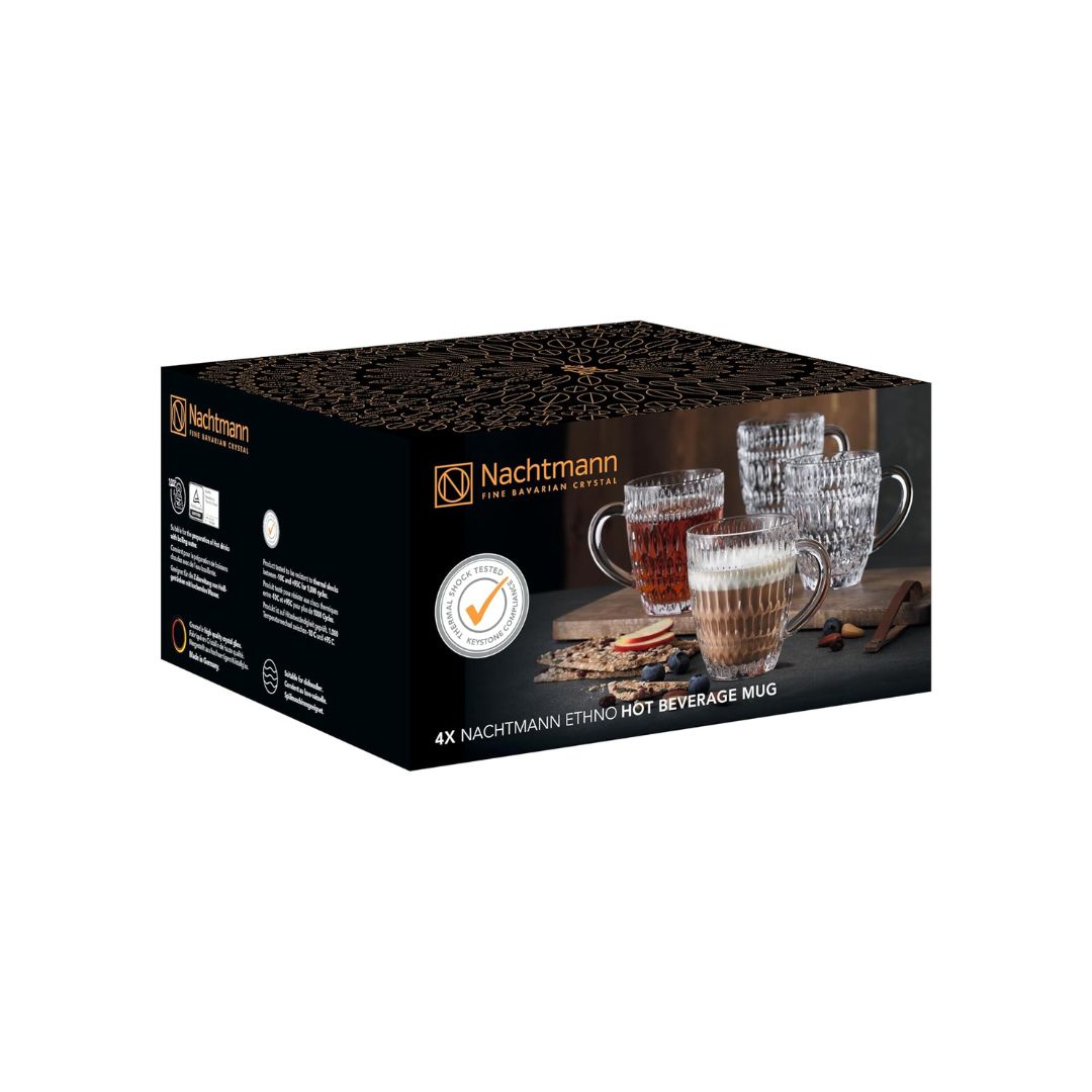 Nachtmann Lead Free Crystal Hot Beverage Mug Set of 4Pcs