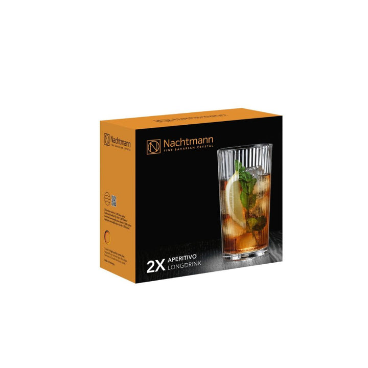 Nachtmann Aperitivo Lead Free Crystal Longdrink Set of 2Pcs