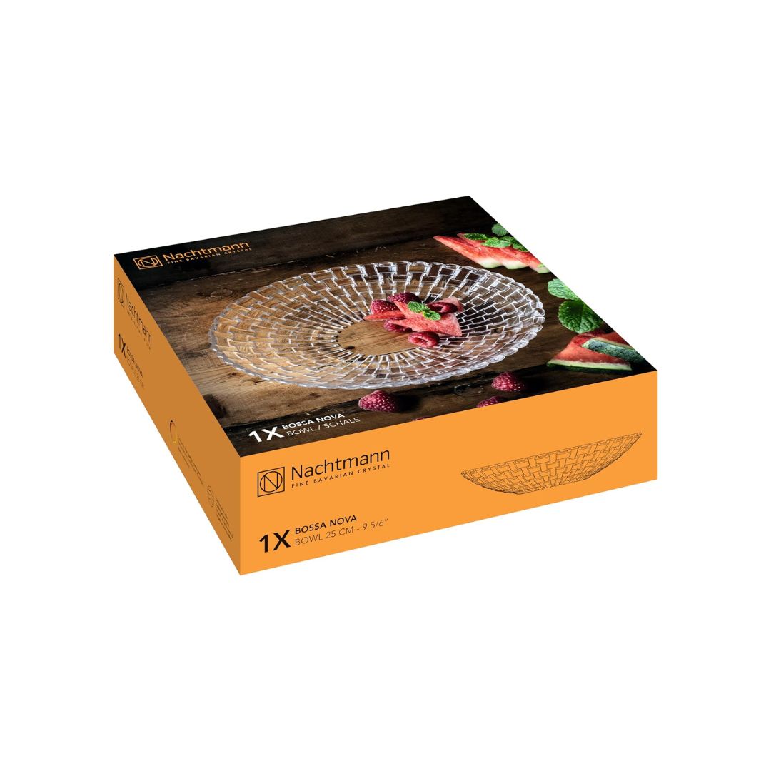 Nachtmann Bossa Nova Lead Free Crystal Bowl 25cm