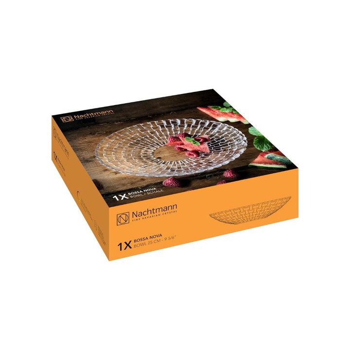 Nachtmann Bossa Nova Lead Free Crystal Bowl 25cm