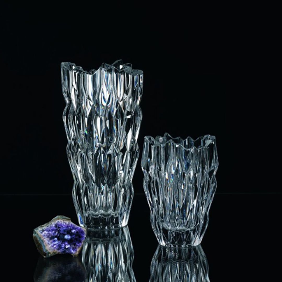 Nachtmann Quartz Lead Free Crystal Oval Vase