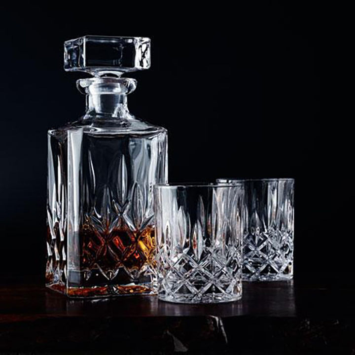Nachtmann Noblesse Crystal Whisky Decanter and Tumblers Set of 3pcs