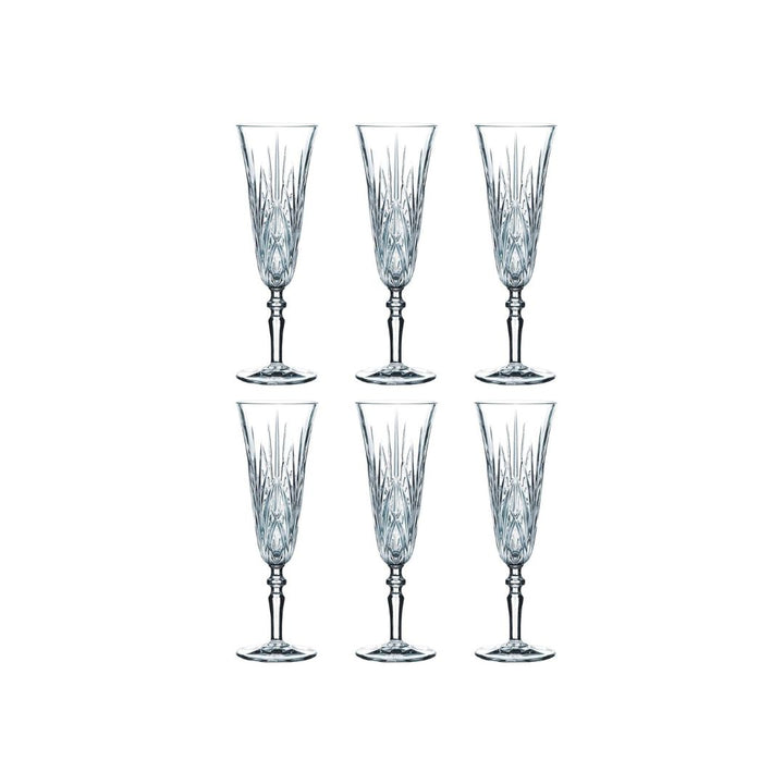 Nachtmann Lead Free Crystal Champagne Glass Set of 6Pcs
