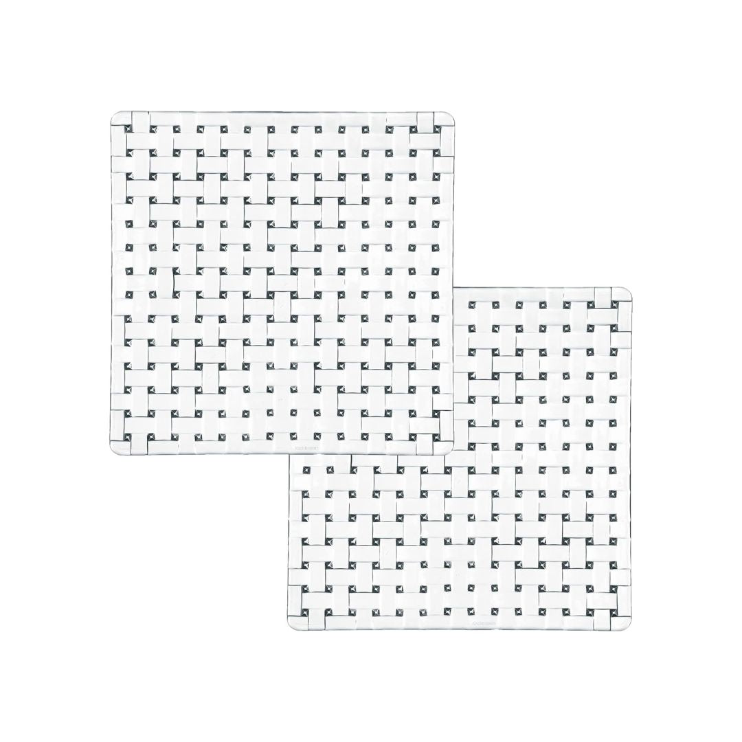 Nachtmann Lead Free Crystal Square Platter Set of 2