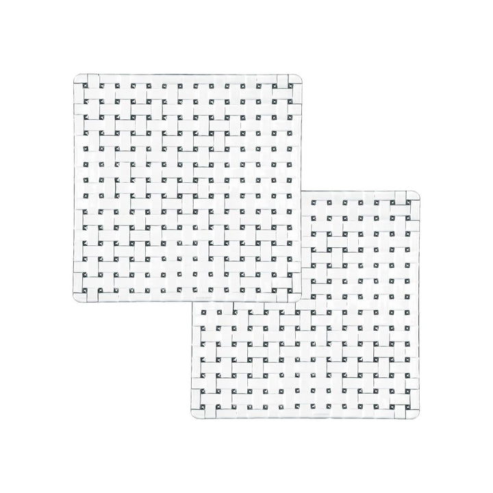 Nachtmann Lead Free Crystal Square Platter Set of 2