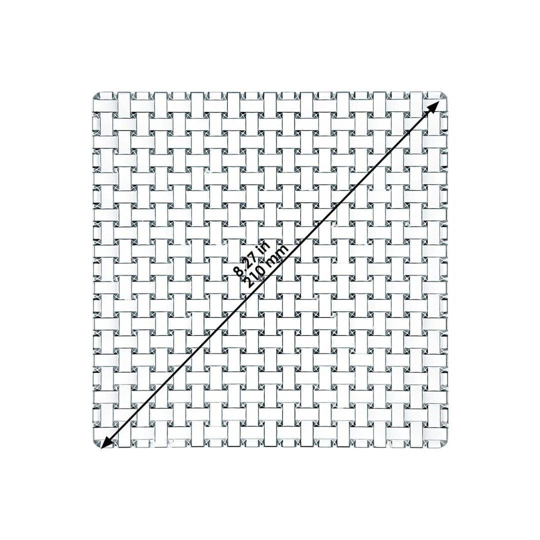Nachtmann Lead Free Crystal Square Platter Set of 2