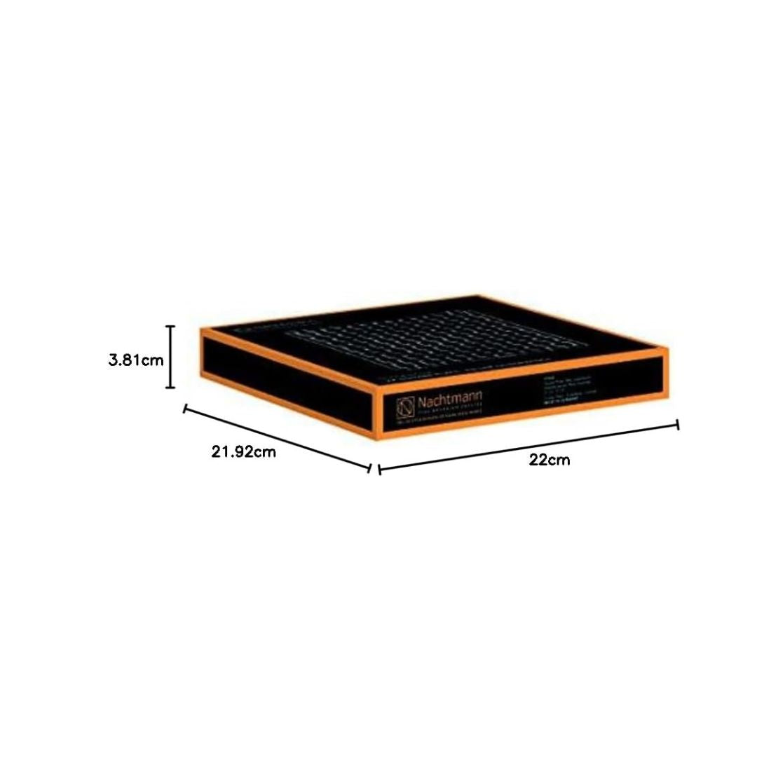 Nachtmann Lead Free Crystal Square Platter Set of 2
