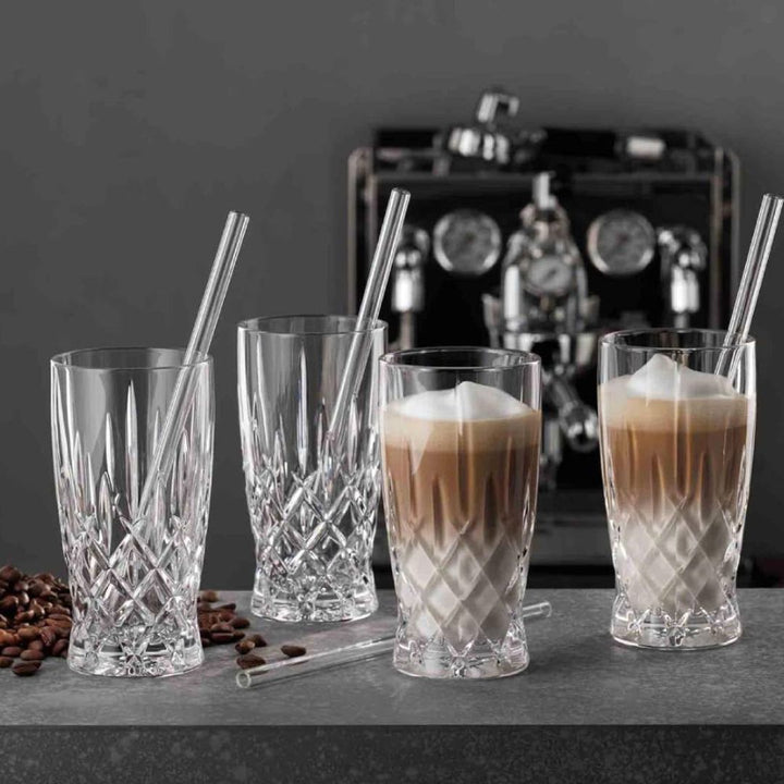 Nachtmann Noblesse Lead Free Crystal Latte Macchiato 8Pc Set