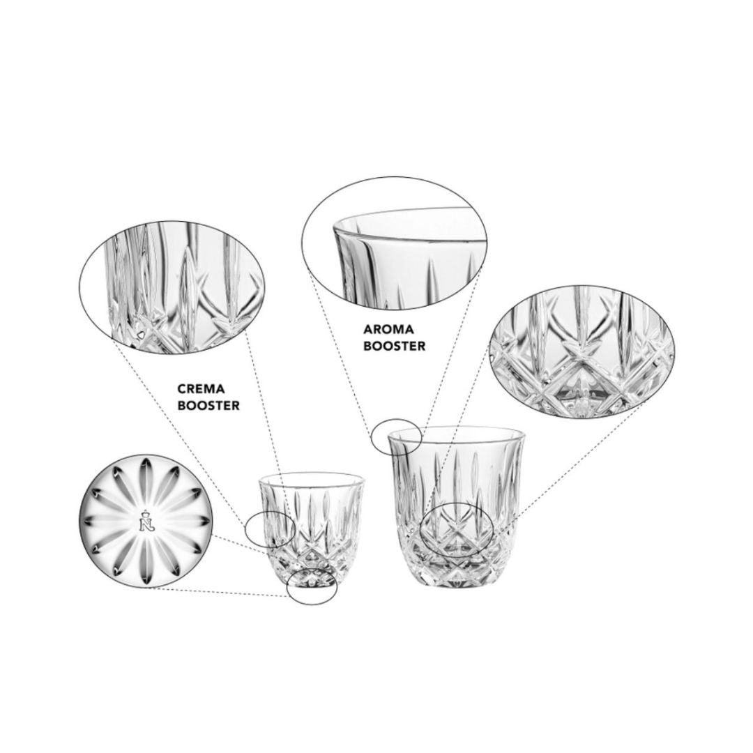 Nachtmann Noblesse Barista Set of 8Pcs Lead Free Crystal Cups