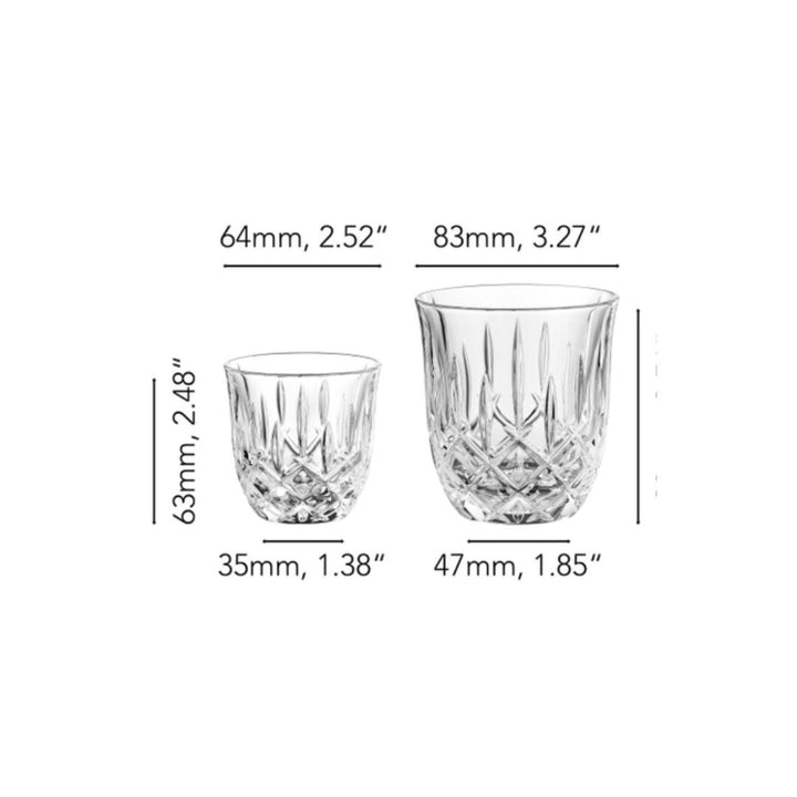 Nachtmann Noblesse Barista Set of 8Pcs Lead Free Crystal Cups