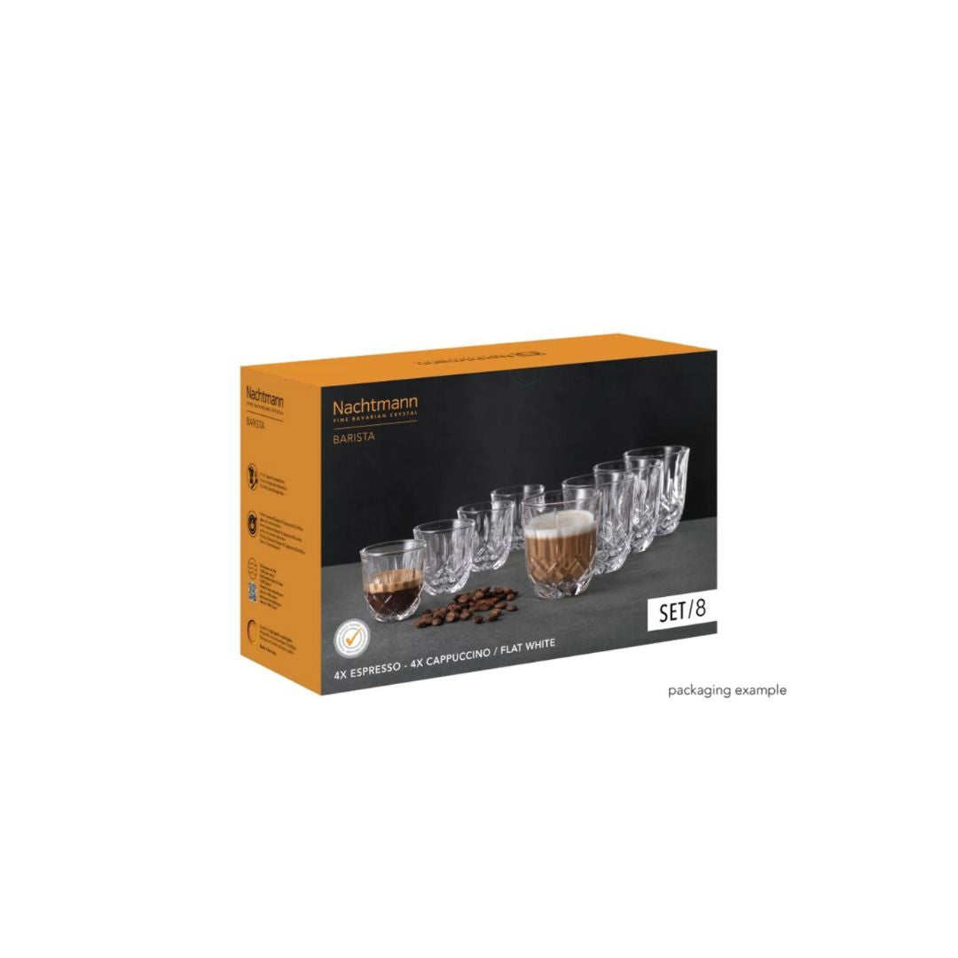 Nachtmann Noblesse Barista Set of 8Pcs Lead Free Crystal Cups
