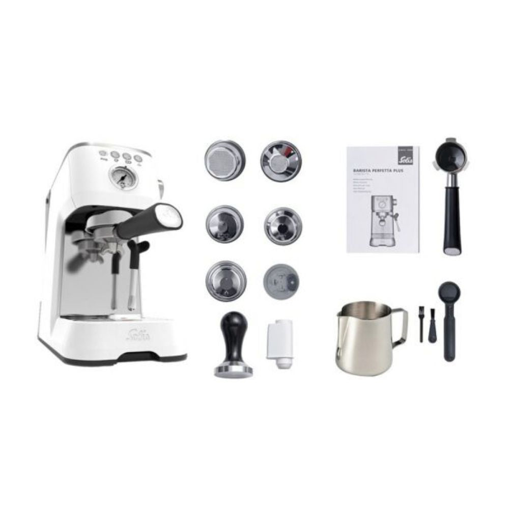 Solis Stainless Steel Barista Coffee Machine White