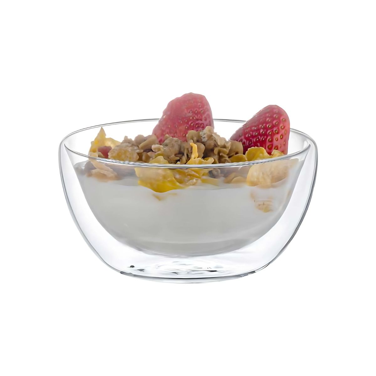 Aramoro Borosilicate Double Wall Glass Bowl