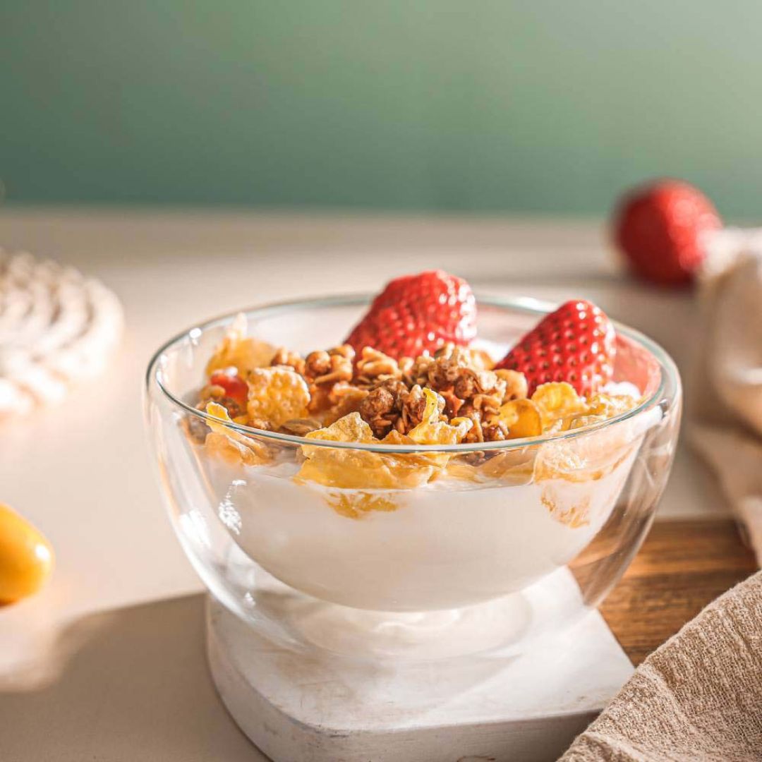Aramoro Borosilicate Double Wall Glass Bowl