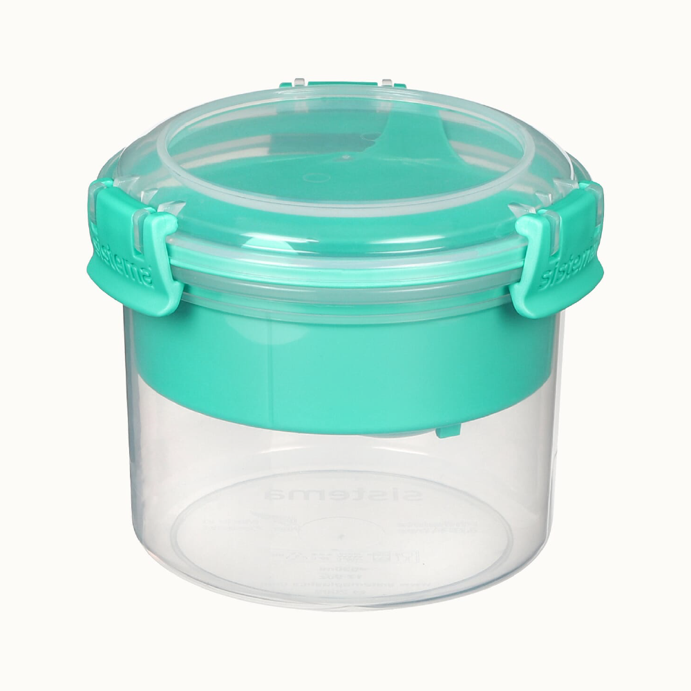 SISTEMA 530ml Breakfast To Go Box With Stackable Tray Compartment And Cutlery