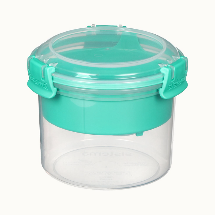 SISTEMA 530ml Breakfast To Go Box With Stackable Tray Compartment And Cutlery