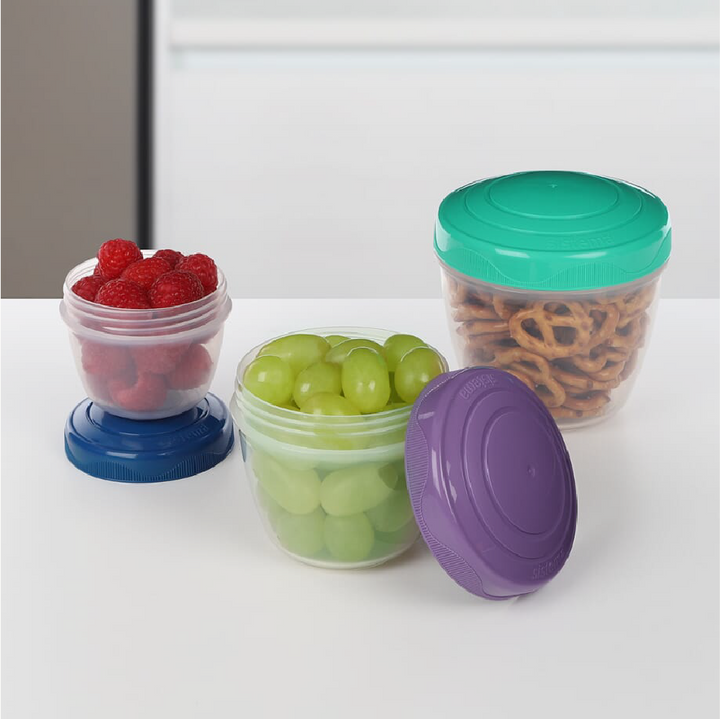 SISTEMA Snack 'N' Nest To Go Nestable Snack Containers 3 Pack