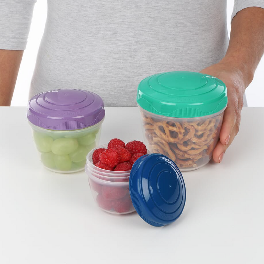 SISTEMA Snack 'N' Nest To Go Nestable Snack Containers 3 Pack
