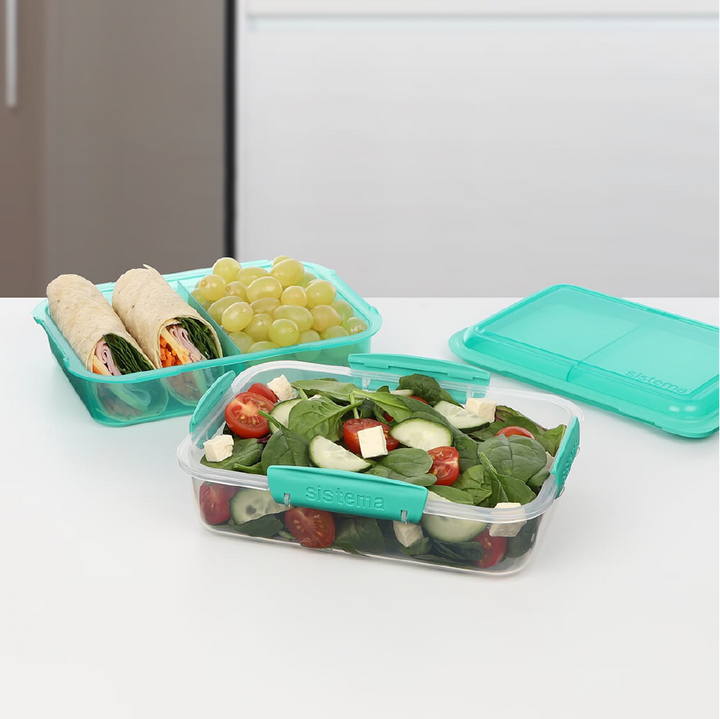 SISTEMA Lunchstack To Go Nestable Lunch Box With 2 Compartments