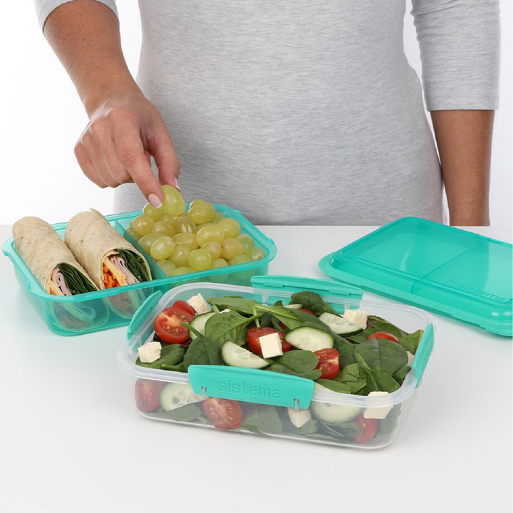SISTEMA Lunchstack To Go Nestable Lunch Box With 2 Compartments