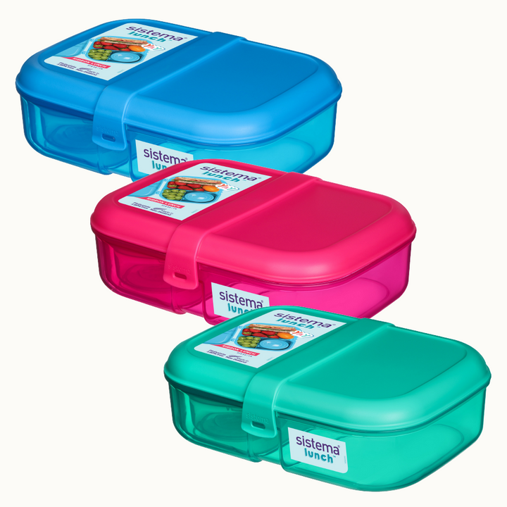 SISTEMA 1.1L Ribbon Lunch Box Dengan Mini Gigitan