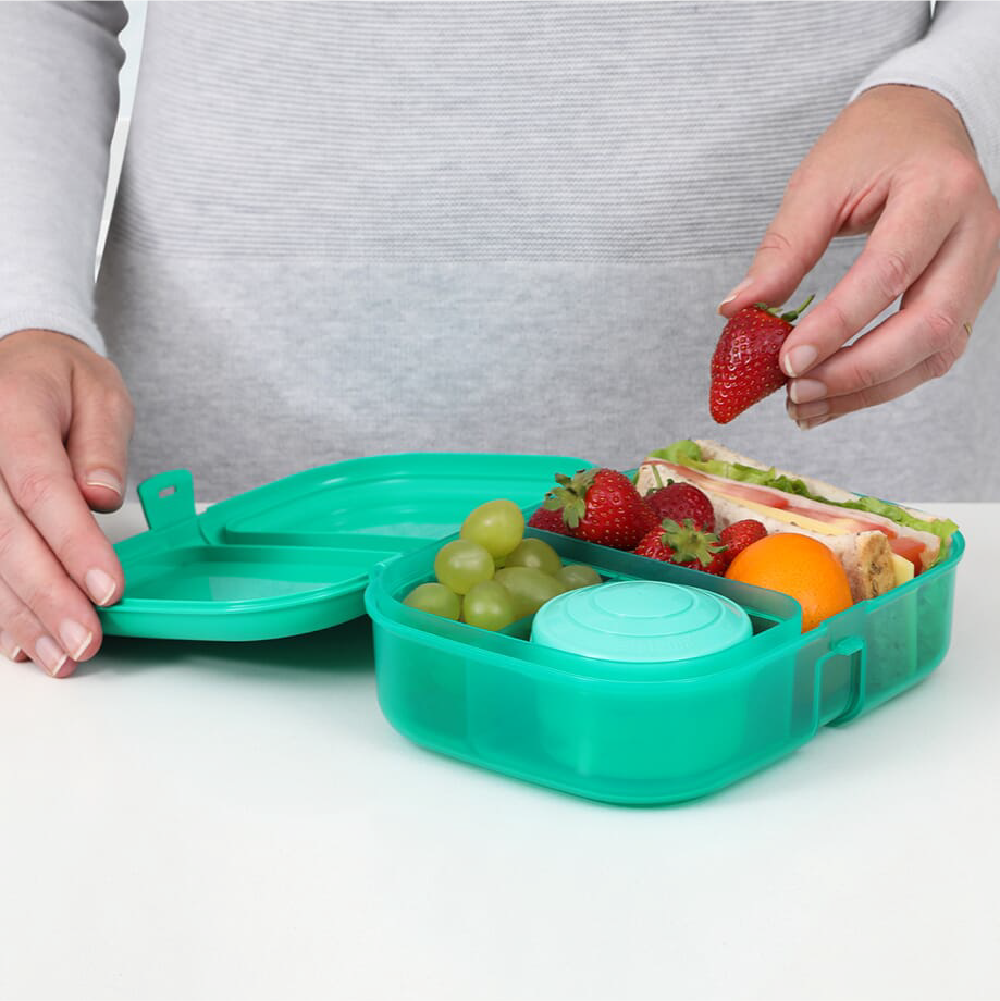 SISTEMA 1.1L Ribbon Lunch Box Dengan Mini Gigitan