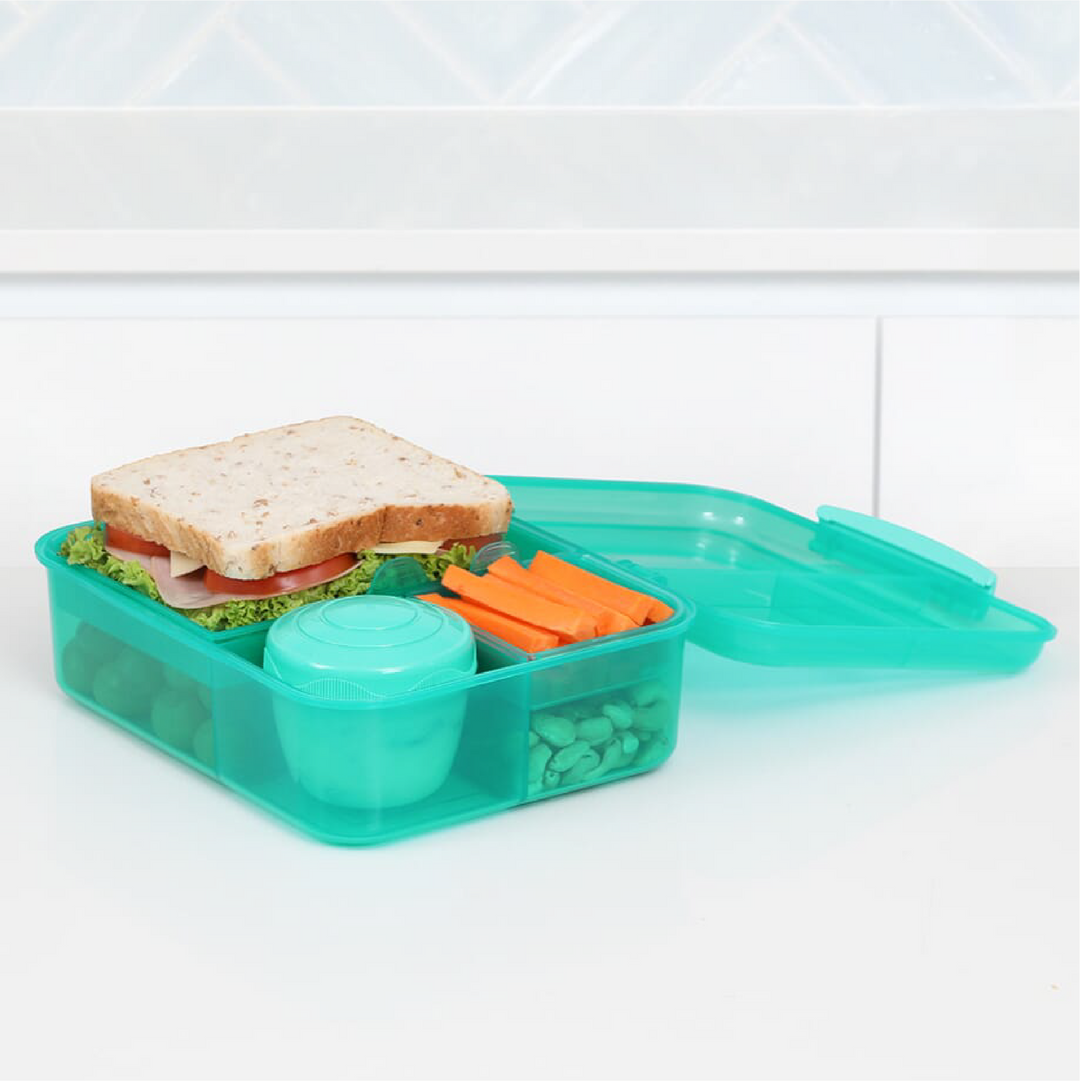SISTEMA Kotak Makan Tengahari Plastik Gaya Bento Kiub Dengan Periuk Yogurt