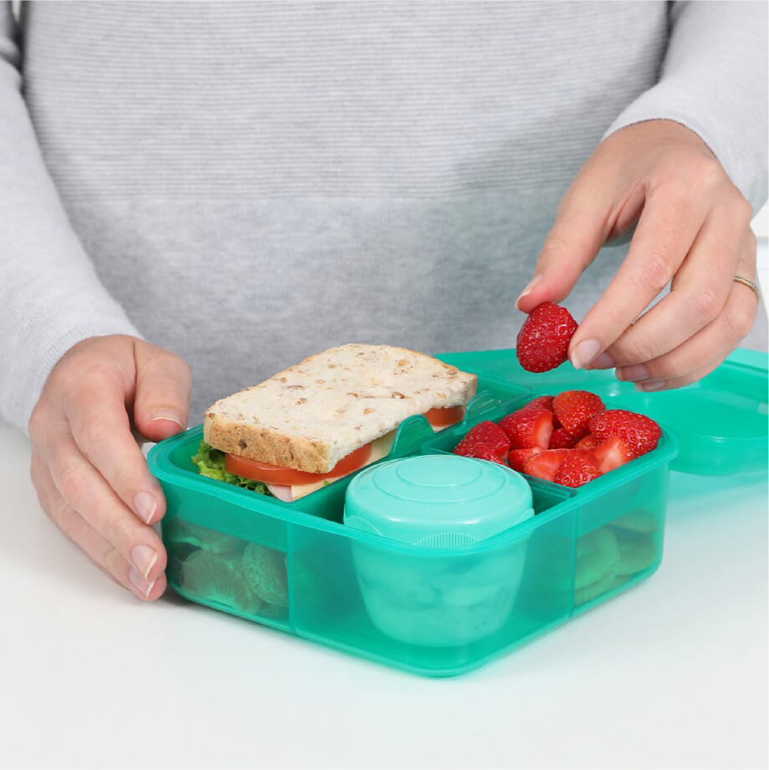 SISTEMA Kotak Makan Tengahari Plastik Gaya Bento Kiub Dengan Periuk Yogurt