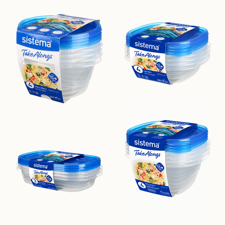 SISTEMA Ringan Bawa Bersama Bekas Penyimpanan Makanan 3/4 Pek