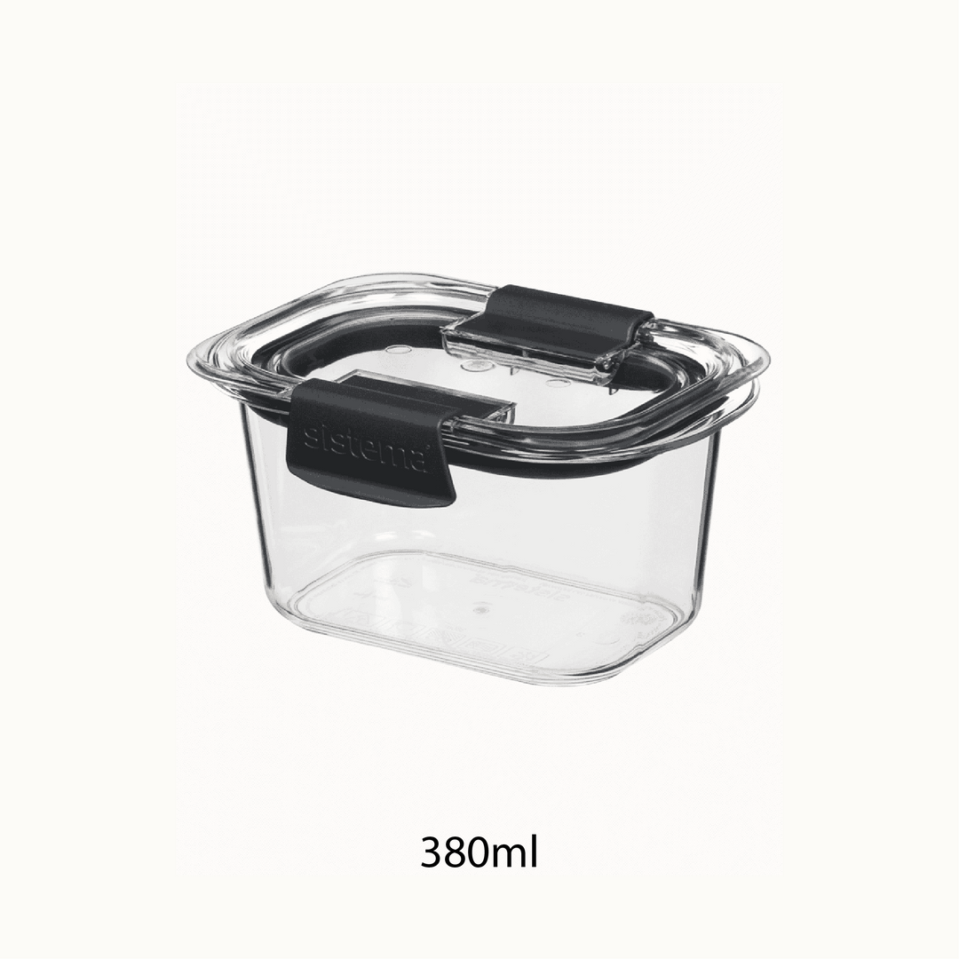 SISTEMA Brilliance Stackable Microwavable Food Storage Container