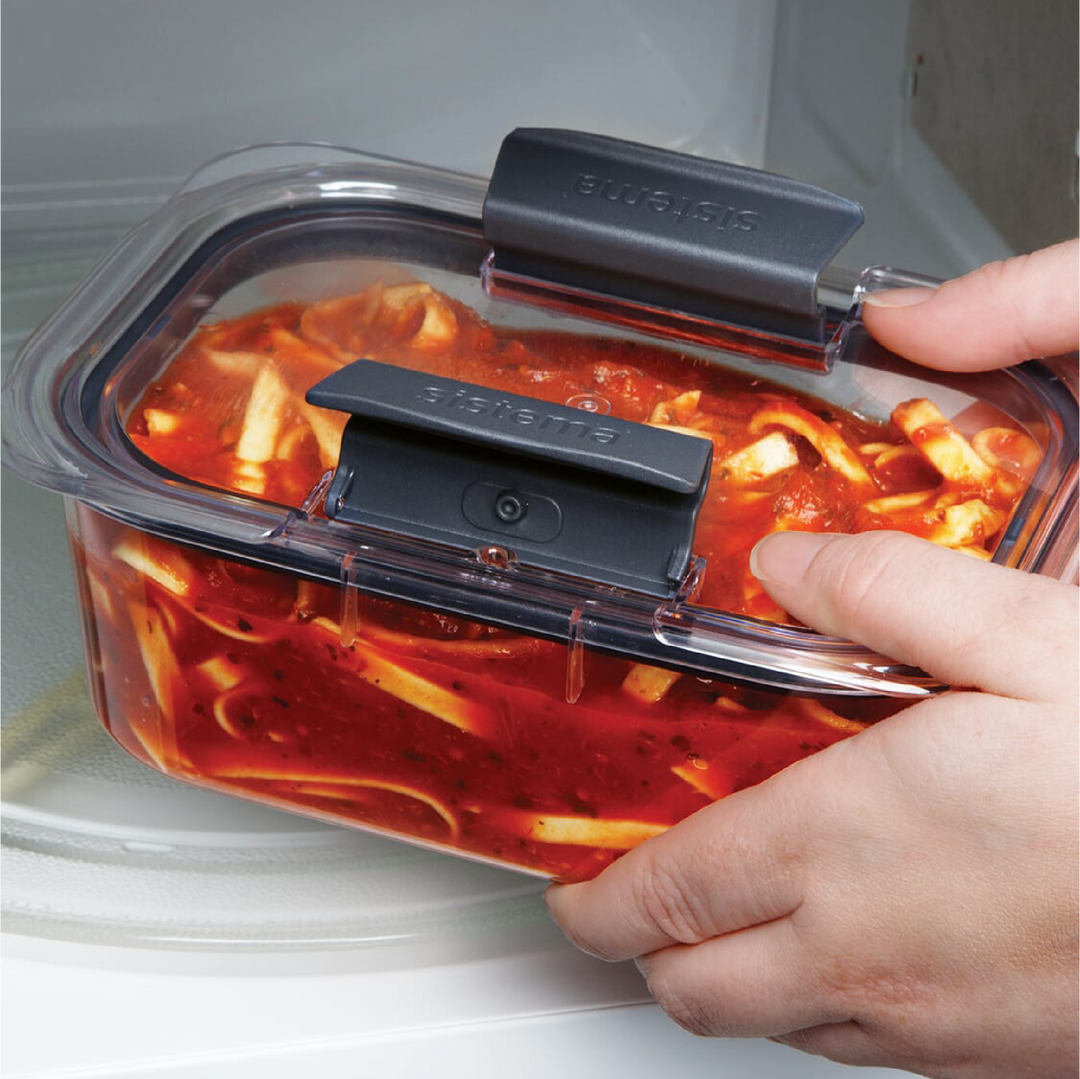 SISTEMA Brilliance Stackable Microwavable Food Storage Container