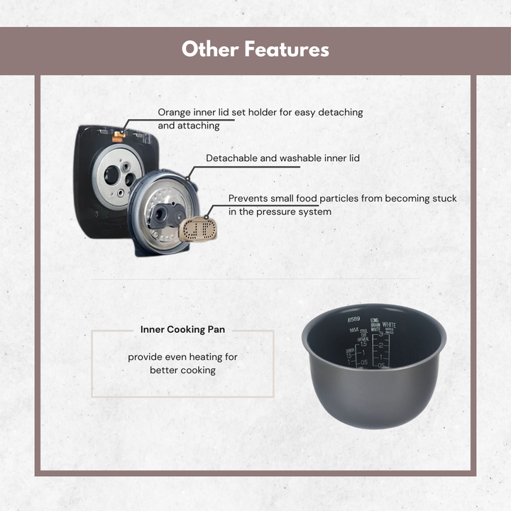 Zojirushi Superior Mini 0.50L IH/Pressure Rice cooker - image 7
