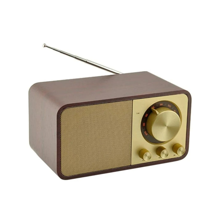 ONEDER JY-66 Retro Wooden Wireless Bluetooth FM Radio speaker